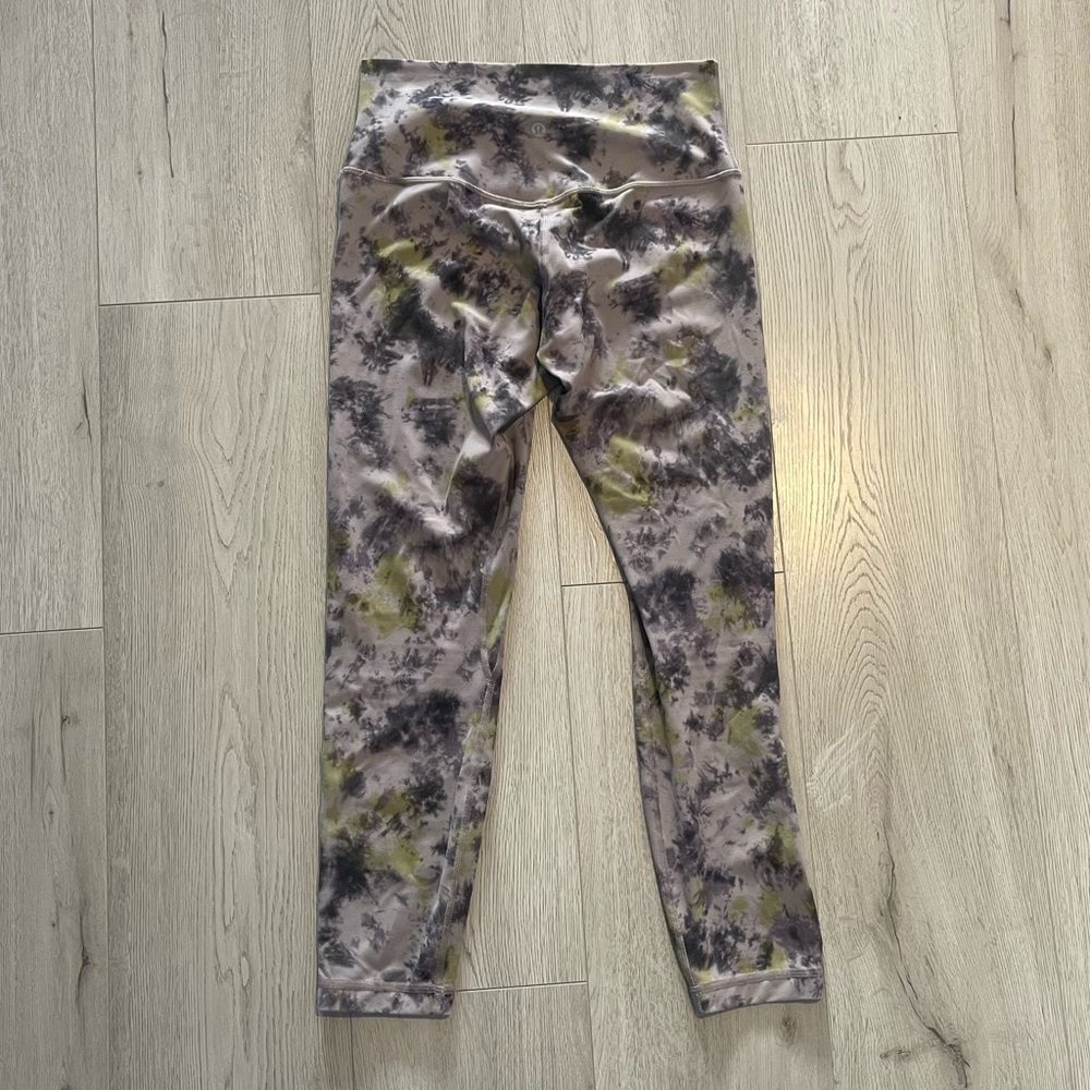 Lululemon Align High-Rise Pant 25" - Radial Tie Dye Mauve Grey Multi Legging - Picture 6 of 6